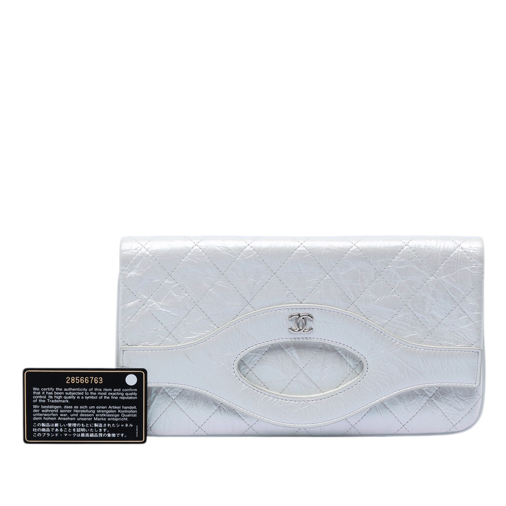 Pre-Loved Chanel Iridescent Aged Calfskin 31 Clutch - Picture 8 of 8